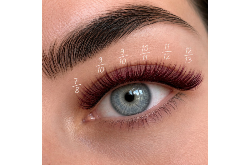 Eyelash Extensions Brown PLATINUM 20 lines Сurl СC 0.07 6-14mm NEW