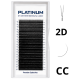 Ready Fan Eyelash Clusters 2D Black U-Shape Curl CC 0.07 7–13 mm PLATINUM