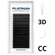 Ready Fan Eyelash Clusters 3D Black U-Shape Curl CC 0.07 7–13 mm PLATINUM