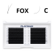 Abanicos prefabricados para extensiones de pestañas FOX negros Curvaturas C 0,07 8–13 mm PLATINUM