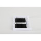 Abanicos prefabricados para extensiones de pestañas FOX negros Curvaturas C 0,07 8–13 mm PLATINUM