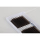 Abanicos prefabricados para extensiones de pestañas FOX color marrón oscuro Curvaturas C 0,07 8–13 mm PLATINUM