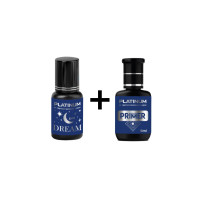 Set PLATINUM: Pegamento para extensiones de pestañas Dream 5 ml + Primer-Bonder 15 ml