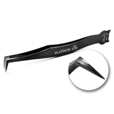 Pinza para extensiones PLATINUM LAZER Black Cat – profesional para pestañas
