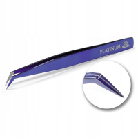 Pinza para extensiones de pestañas  Laser con recubrimiento PLATINUM
