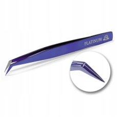 Pinza para extensiones de pestañas  Laser con recubrimiento PLATINUM