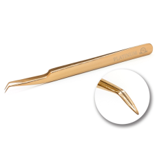 Pinza para pestañas PLATINUM ET 45 rosa dorado mini 5mm