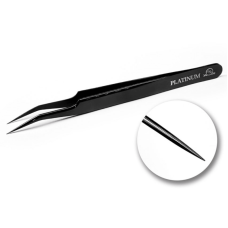 Pinza recta PLATINUM negra angular