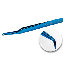 Pinza para pestañas PLATINUM ET 15 mini LAZER azul