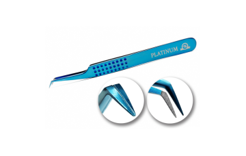Pinza para extensiones de pestañas ET 45 PLATINUM  láser