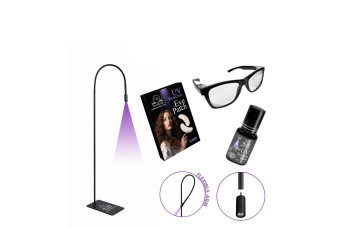Kit UV negro para extensiones de pestañas PLATINUM