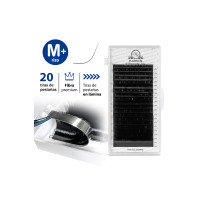 Pestañas para extensiones PLATINUM, mix M+ 0.07, 7–12 mm – paleta de 20 líneas