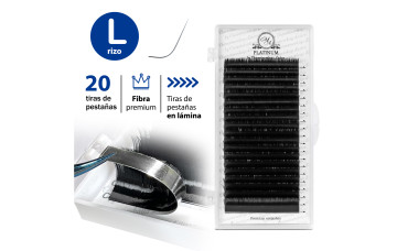 Pestañas para extensiones PLATINUM, mix L 0.07, 8–14 mm – paleta de 20 líneas