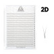 Abanicos para extensiones de pestañas PLATINUM 320 uds. C / 0.07 / 4D / MIX 7–14 mm