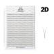 Abanicos para extensiones de pestañas PLATINUM 640 uds. L / 0.07 / 3D / MIX 7–14 mm