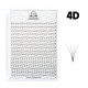 Abanicos para extensiones de pestañas PLATINUM 320 uds. L / 0.07 / 4D / MIX 7–14 mm