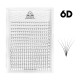 Abanicos para extensiones de pestañas PLATINUM 640 uds. C / 0.07 / 3D / MIX 7–14 mm