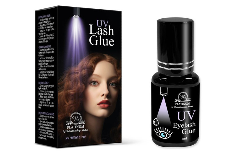 Pegamento UV para extensiones de pestañas gris