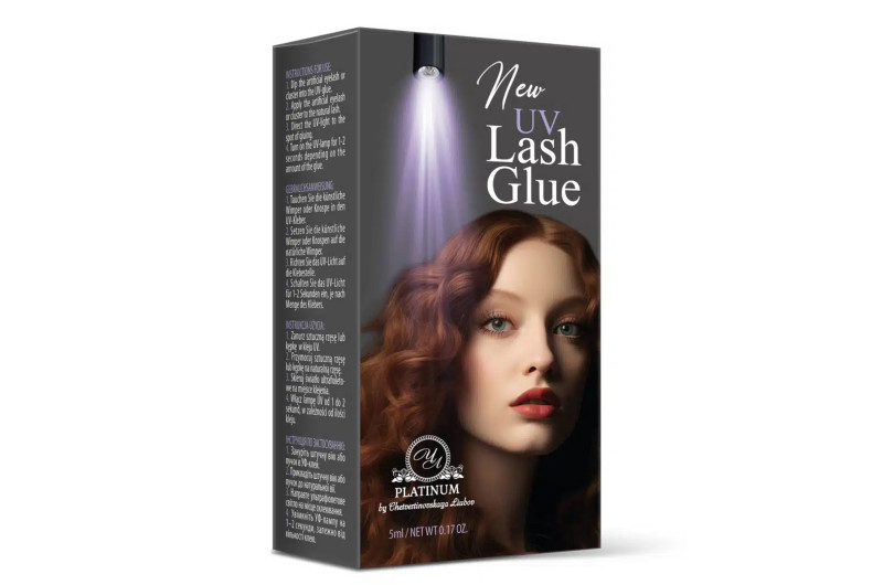 Pegamento UV para extensiones de pestañas gris