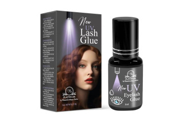 Pegamento UV para extensiones de pestañas gris
