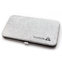 Estuche magnético para pinzas (con purpurina), gris