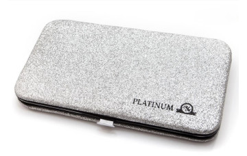 Estuche magnético para pinzas (con purpurina), gris