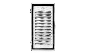 Pestañas en abanico tipo pluma  PLATINUM 0,03 C MIX 8–14 ММ