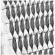 Pestañas en abanico tipo pluma  PLATINUM 0,03 C MIX 8–14 ММ