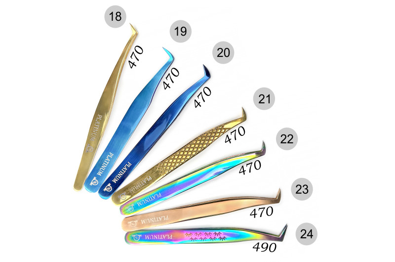 Pinza para pestañas PLATINUM Multicolor Lash