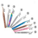 Pinza para pestañas PLATINUM ET 15 mini azul