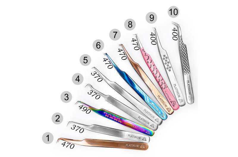 Pinza para pestañas PLATINUM Multicolor Lash ET 15