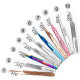 Pinza para pestañas PLATINUM Multicolor Lash ET 15