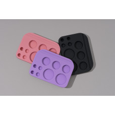 Gran paleta de silicona para mezclar, color rosa