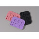 Paleta grande de silicona para mezclar, color negro