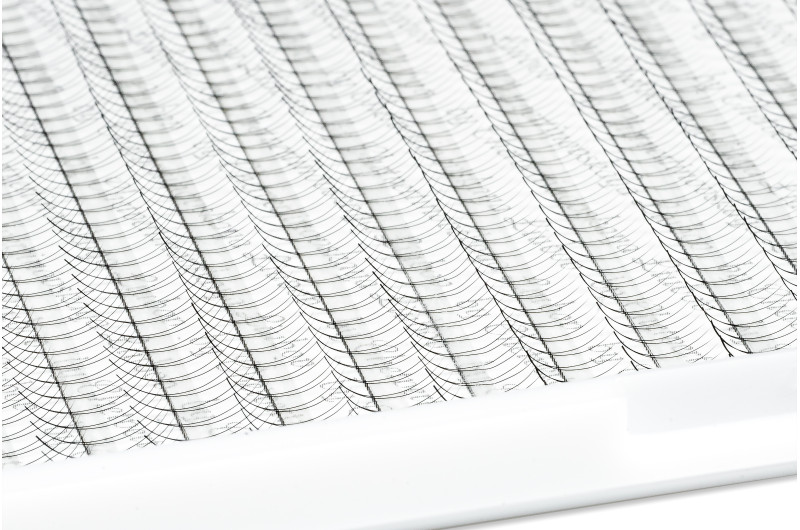 Abanicos para extensiones de pestañas PLATINUM 320 uds. C / 0.07 / 4D / MIX 7–14 mm