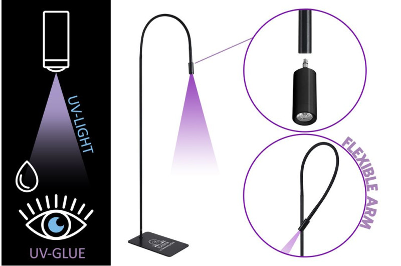 Lámpara UV para extensiones de pestañas PLATINUM negro