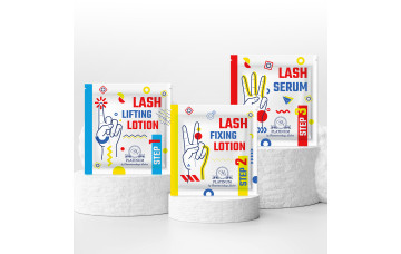 Sobres profesionales PLATINUM para laminado de pestañas y cejas – kit de 3 productos