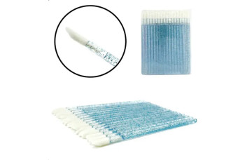 Cepillos macro con purpurina (50 uds) – azul claro