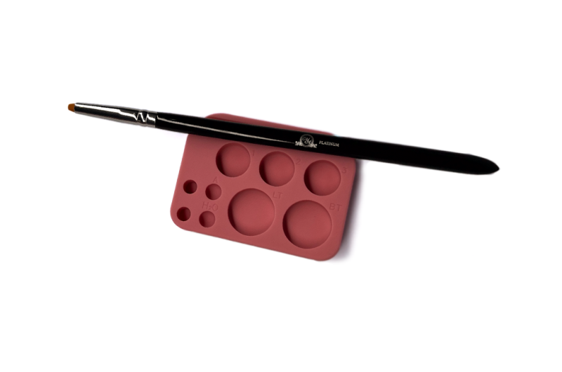 Paleta grande de silicona para mezclar, color negro