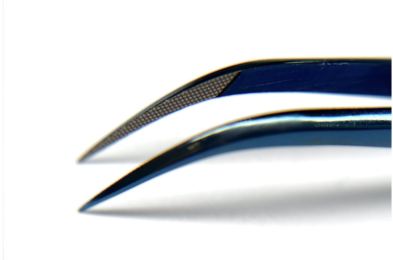 Eyelash Tweezer PLATINUM Strong LAZER 