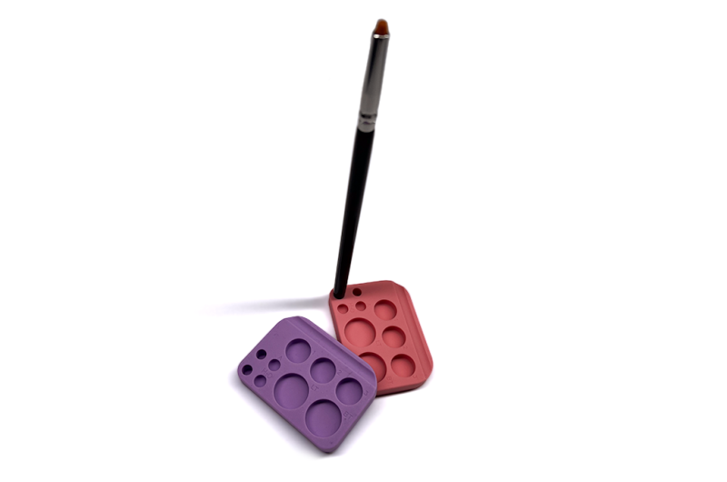 Paleta grande de silicona para mezclar, color negro