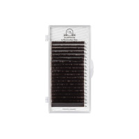 Pestañas para extensiones marrón oscuro PLATINUM С 0.07, mix 5–7 mm – 20 líneas