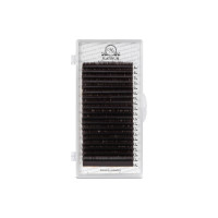 Pestañas para extensiones marrón oscuro PLATINUM L 0.07, mix 7–12 mm – 20 líneas