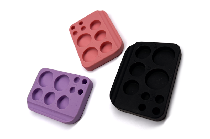 Paleta grande de silicona para mezclar, color negro