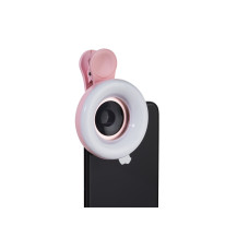 Lente macro con luz LED PLATINUM – rosa