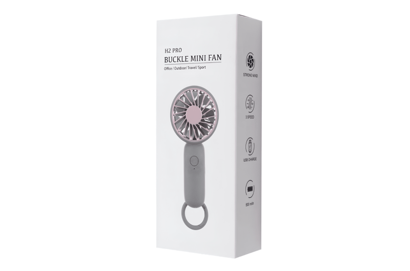 Mini secador para pestañas blanco
