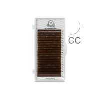 Marrón claro PLATINUM / 20 líneas / mix curvatura CC / grosor 0.07 / longitud 7–12 mm