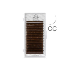 Marrón claro PLATINUM / 20 líneas / mix curvatura CC / grosor 0.07 / longitud 7–12 mm