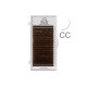 Marrón claro PLATINUM / 20 líneas / mix curvatura CC / grosor 0.07 / longitud 7–12 mm