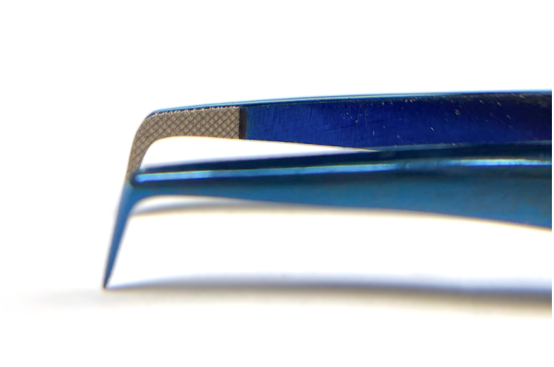 Pinza para pestañas PLATINUM ET 15 mini LAZER azul